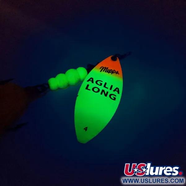 Mepps Aglia Long 4 Dressed Cuillère, Fluo, 17g, Bucktail, #10380