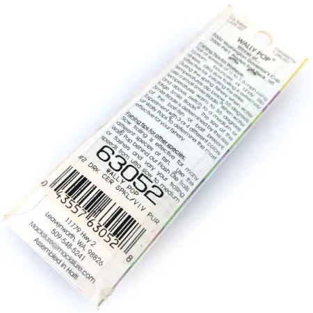 Mack's Lure Wally Pop Montage Traîne, Violet / Jaune, 2g, Smile Blade, #10382