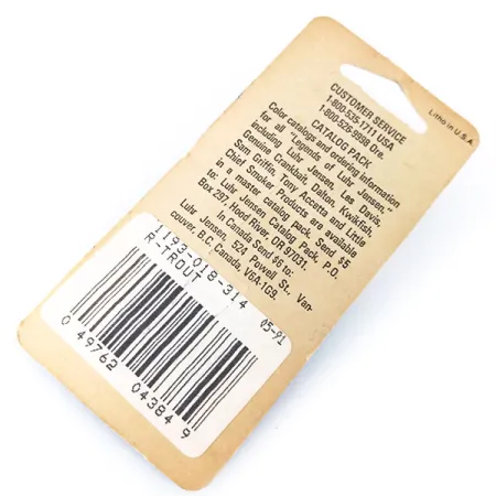 Luhr Jensen Hus-lure Cuillère, Truite/Nickel, 4g, #10383