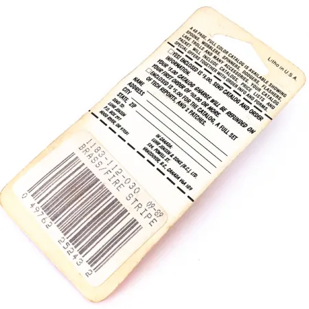 Luhr Jensen Mister J Cuillère, Laiton/Rouge, 2.5g, Fire Stripe, #10387