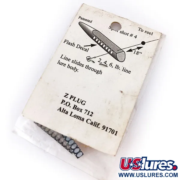 ZPlug Lures Z Plug Mini Leurre en ligne, Or, 2g, Design traversant, #10390