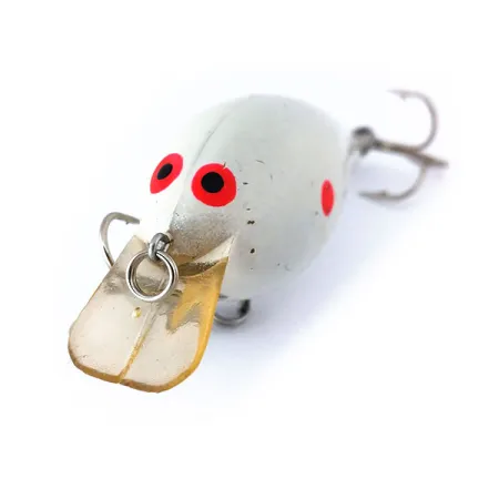 Norman Little N Crankbait, Blanc, 14g, Chambre Bruiteuse, #10392