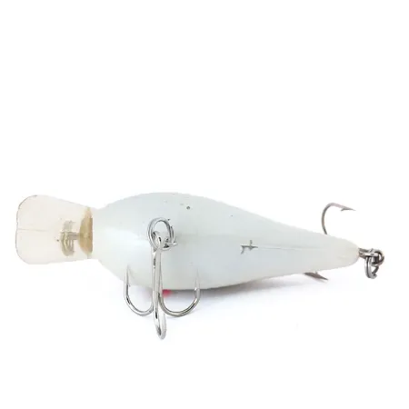 Norman Little N Crankbait, Blanc, 14g, Chambre Bruiteuse, #10392
