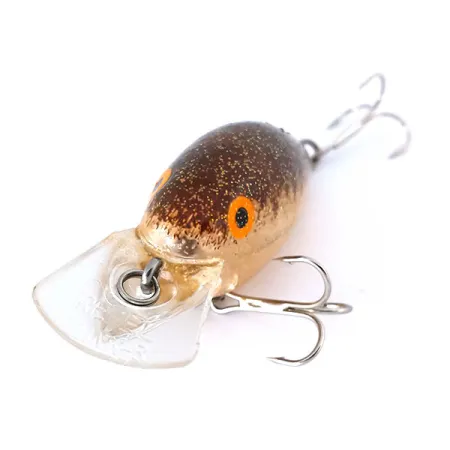 Rebel Crank R Crankbait, Marron/Or, 10g, Flottant, #10415