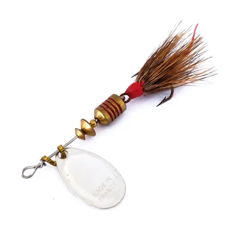 Mepps Aglia 1 Dressed Cuiller, Noir / Blanc, 3.5g, Triple habillé, #10433