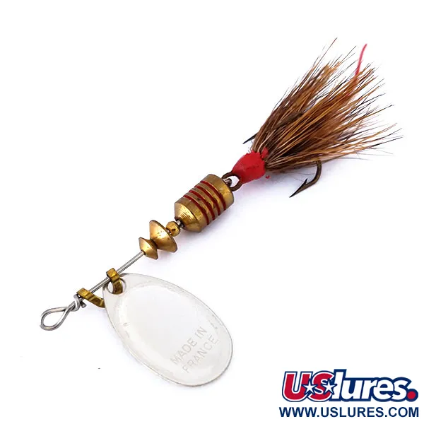 Mepps Aglia 1 Dressed Cuiller, Noir / Blanc, 3.5g, Triple habillé, #10433