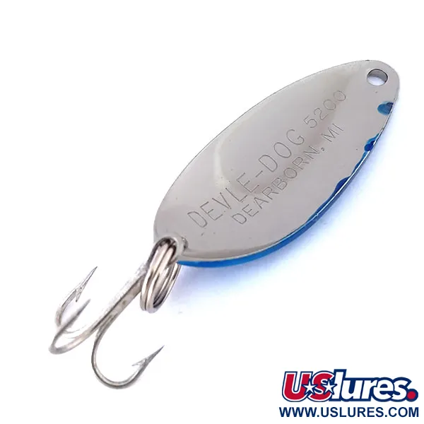 Dardevle Devle Dog 5200 Cuillère, Nickel / Bleu, 7g, #10447