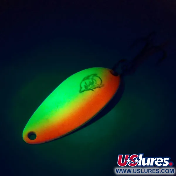 Dardevle Devle Dog 5200 UV Cuillère, Jaune/Orange/Nickel, 7g, UV, #10450