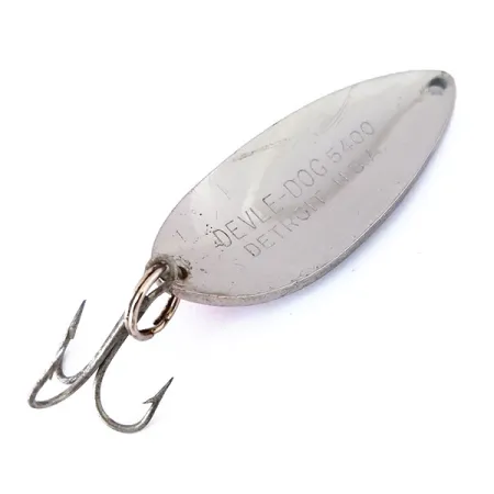 Cuillère Dardevle Devle Dog 5400, Nickel / Rouge, 18g, Detroit, #10451