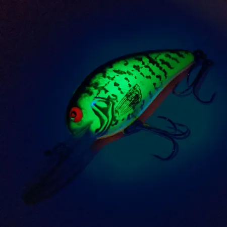 Bomber Model 6A UV Crankbait, UV Glow, 9g, Fluorescent, #10480