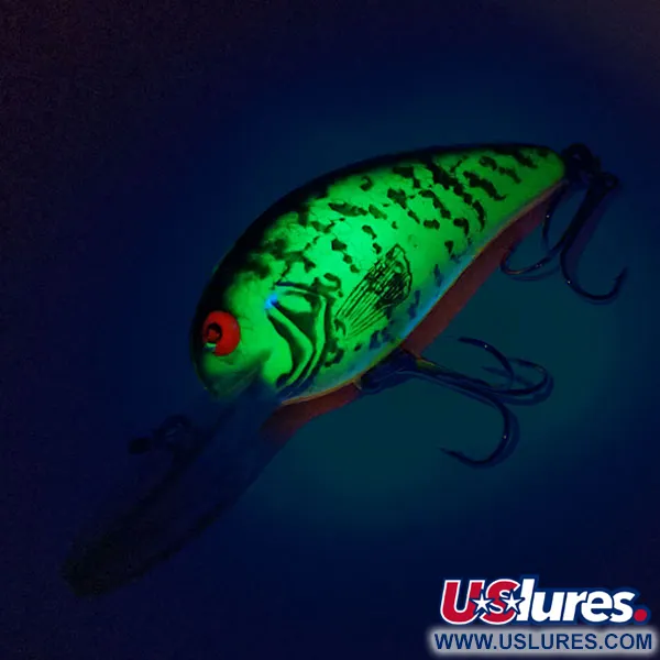 Bomber Model 6A UV Crankbait, UV Glow, 9g, Fluorescent, #10480