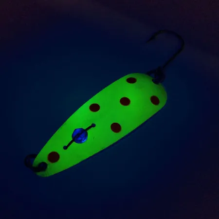 Eppinger Red Eye Evil Eye UV Cuillère, Jaune/Rouge, 6g, UV, #10496