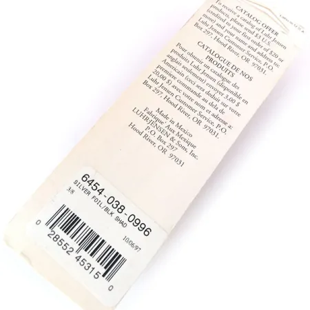 Luhr Jensen P.J.POP Popper Bois, Silver Foil/Blk Shad, 10.5g, #10499