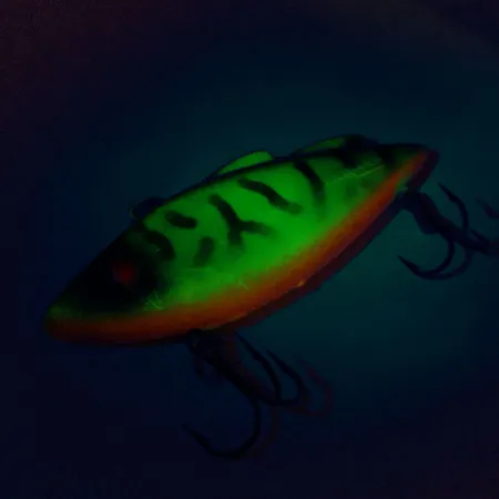 Norman N-Ticer UV Crankbait sans Bavette, Fire Tiger, 14g, UV, #10530