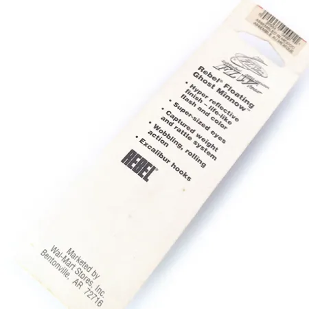 Rebel Excalibur Ghost Minnow, Rainbow Trout, 7g, Flottant, #10532