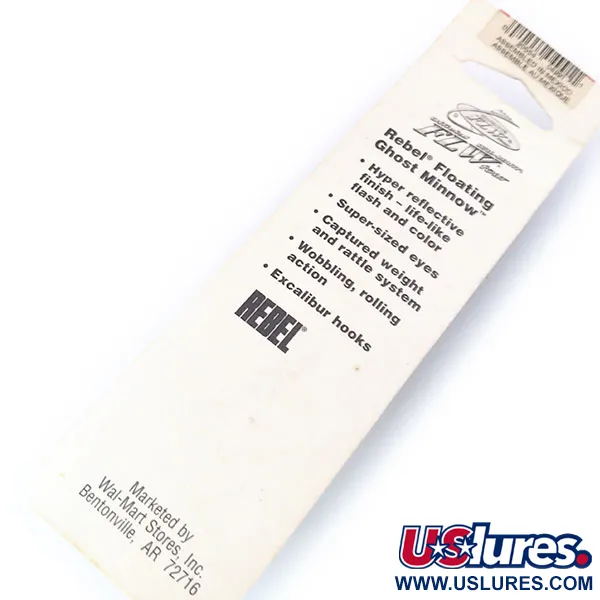 Rebel Excalibur Ghost Minnow, Rainbow Trout, 7g, Flottant, #10532