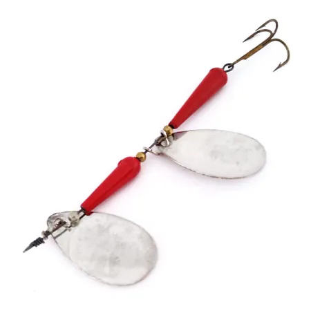 Panther Martin Simplex Tandem Cuiller, Nickel/Rouge, 14g, Double palette, #10546