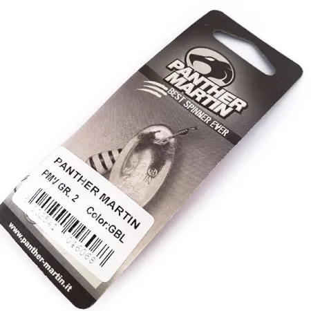 Panther Martin 2 Con Punti Cuiller, Or / Bleu, 2.5g, Points, #10550