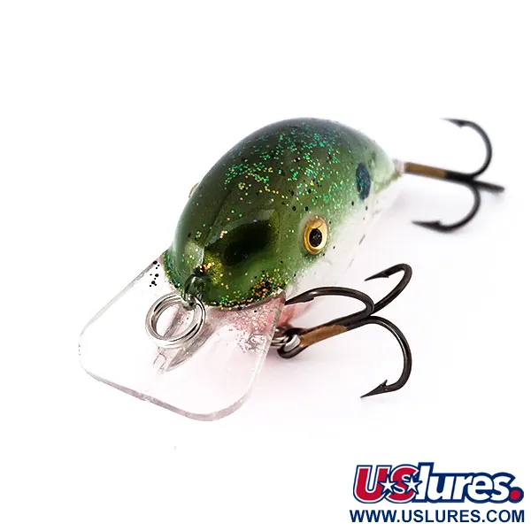 Strike King KVD 1.5 Hard Knock Crankbait, Green Glitter, 9.5g, #10570