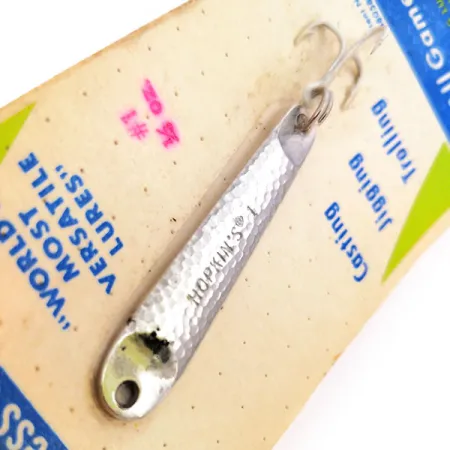 Hopkins s1 Jig Lure Jig, Nickel Martelé, 9g, Acier Inox, #10578