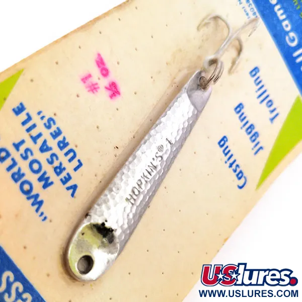 Hopkins s1 Jig Lure Jig, Nickel Martelé, 9g, Acier Inox, #10578