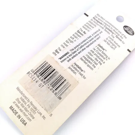 Renegade Crystalina Spoon Cuillère, Golden Fish, 11g, Alvéolée, #10579