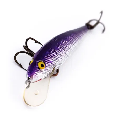 Norman Minnow Floater Flottant, Argenté/Violet, 5g, Classique USA, #10603