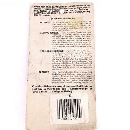 Hopkins shorty 150 Jig Lure, Nickel martelé, 42g, Hameçon simple, #10617