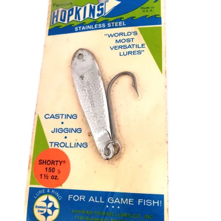 Hopkins shorty 150 Jig Lure, Nickel martelé, 42g, Hameçon simple, #10617