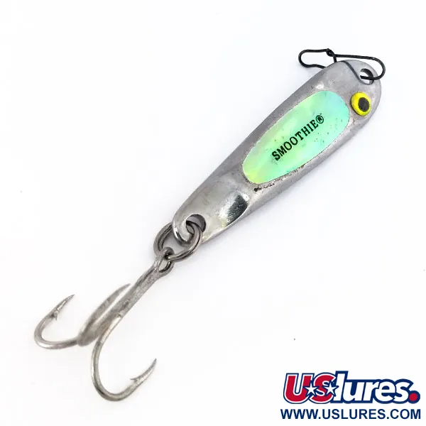 Hopkins Smoothie Glow Jig Lure Cuiller, Nickel/Rouge/Glow, 21g, #10628