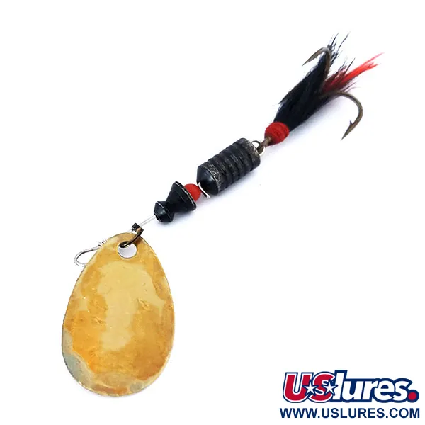 South Bend 3 Cuiller, Laiton, 7g, Hameçon plumé, #10636