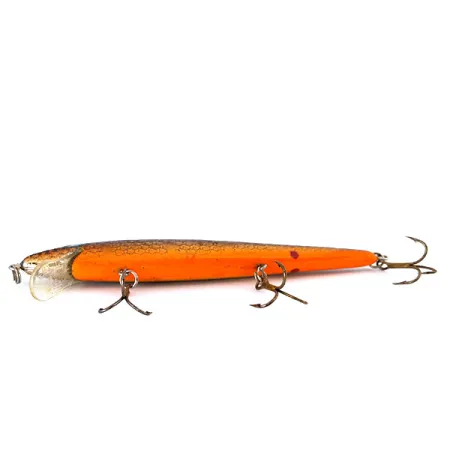Rebel Floater F12 Minnow, Noir-Or, 9g, Bavette transparente, #10646