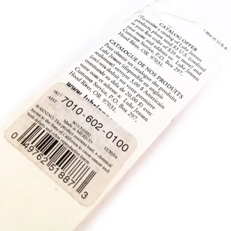 Luhr Jensen P.J.POP Popper bois, Blanc, 17g, fait main, #10657