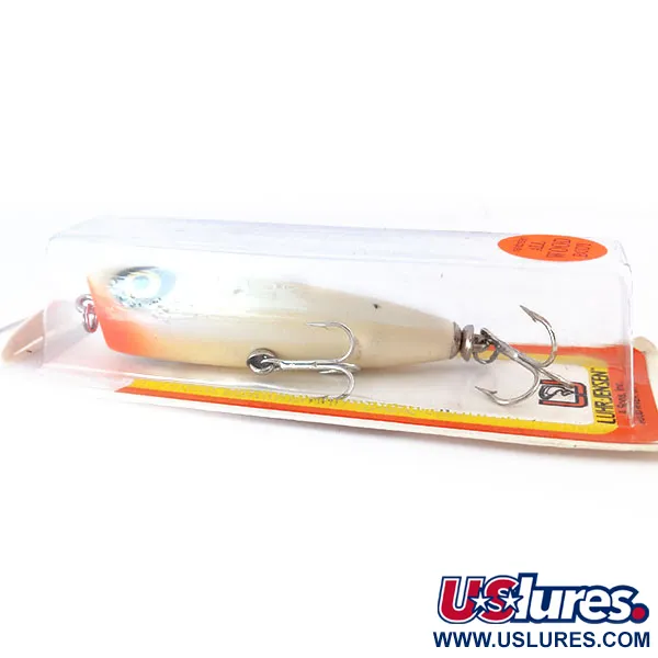 Luhr Jensen P.J.POP Popper bois, Blanc, 17g, fait main, #10657