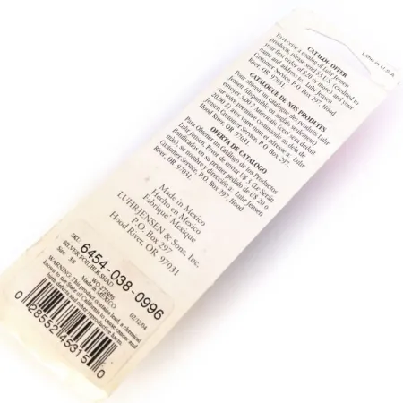 Luhr Jensen P.J.POP Popper, Argent / Noir, 17g, Corps bois, #10658