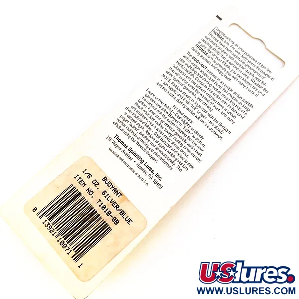 Thomas Buoyant Cuiller, Blue Trout, 5g, Forme de méné, #10661