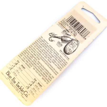 Blue Fox Super Vibrax 2 Foxtail Cuiller, Argent, 6g, Triple plume, #10662