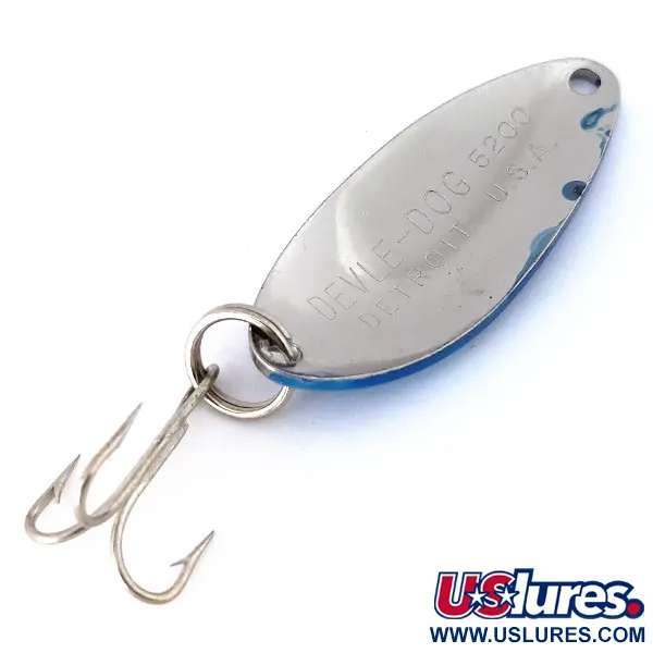 Eppinger Dardevle Devle Dog 5200 Cuillère, Bleu/Argent, 7g, #10668