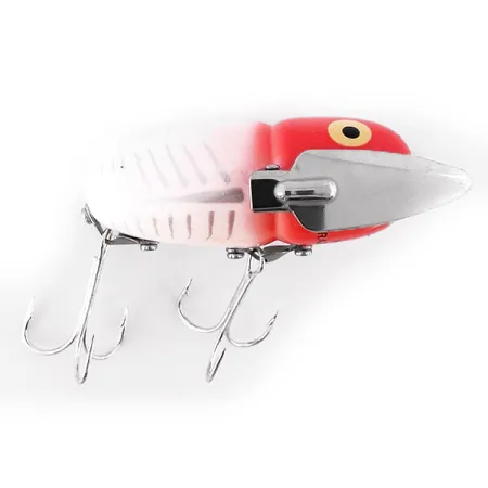 Heddon Crazy Crawler Leurre de surface, Rouge/Blanc, 14g, Ailes, #10955