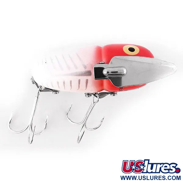 Heddon Crazy Crawler Leurre de surface, Rouge/Blanc, 14g, Ailes, #10955