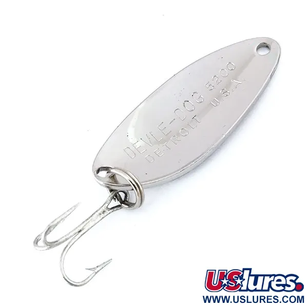 Cuillère Eppinger Dardevle Devle Dog 5200, Nickel, 7g, Logo Detroit, #10682
