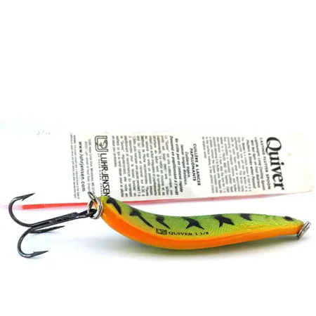 Luhr Jensen Quiver Cuillère, Fire Tiger, 39g, Phospho, #10694
