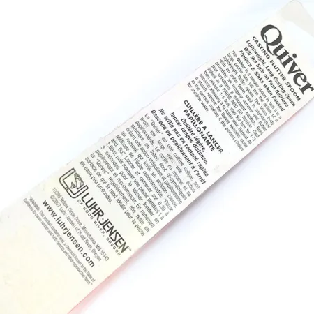 Luhr Jensen Quiver Cuillère, Fire Tiger, 39g, Phospho, #10694