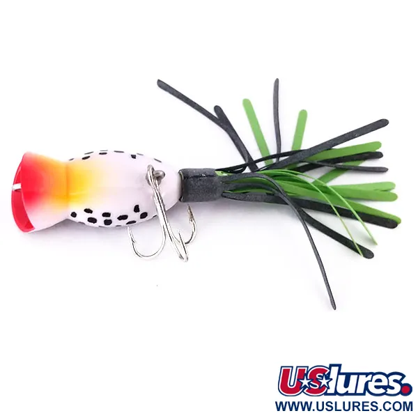 Fred Arbogast Hula Popper Leurre Surface, Noir/Blanc, 5g, #10701