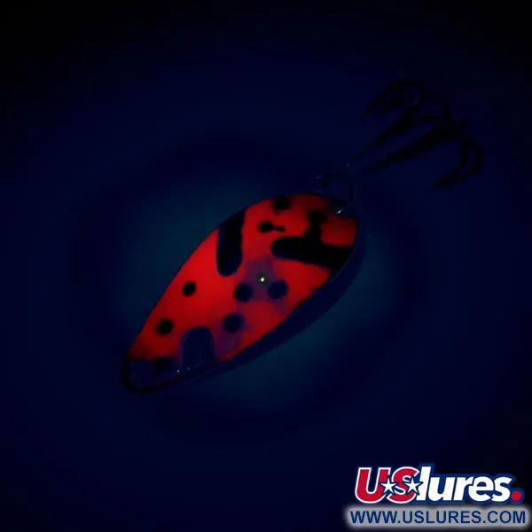 Acme Little Cleo Cuillère, Rouge / Noir / Nickel, 3,5g, UV, #10721