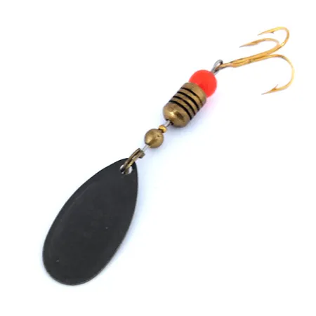 Mepps Comet 2 Cuiller, Noir/Jaune, 4g, Vintage 1960, #10734