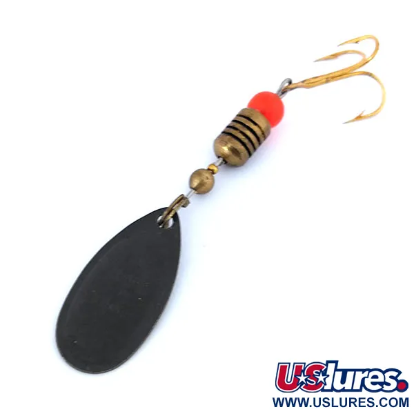 Mepps Comet 2 Cuiller, Noir/Jaune, 4g, Vintage 1960, #10734