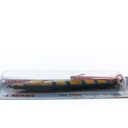 Luhr Jensen Crippled Herring Jig, Jaune Noir, 42g, Smash Flash, #10788