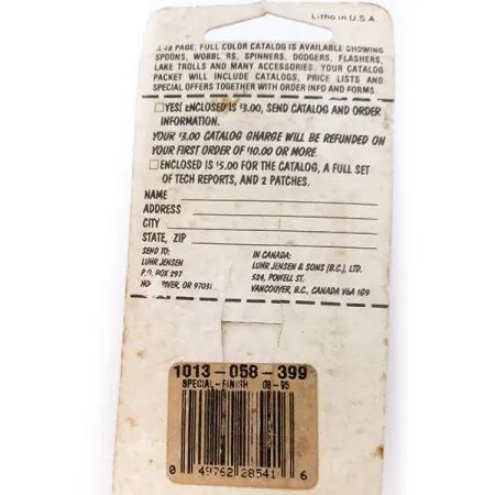 Luhr Jensen Lil' Kroc UV Cuillère, Nickel/Rouge, 18g, UV, #10793