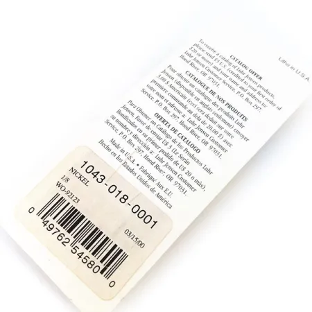 Luhr Jensen Lil Minno Cuillère, Nickel, 4g, Texture Écailles, #10797